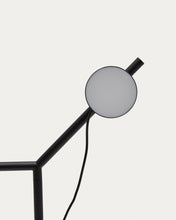 Load image into Gallery viewer, Orey black metal table lamp with multi-position spotlight and UK adaptor - image 4