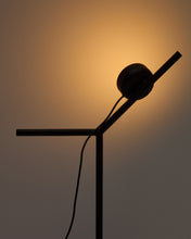 Load image into Gallery viewer, Orey black metal table lamp with multi-position spotlight and UK adaptor - image 6