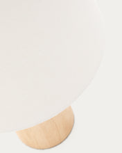 Load image into Gallery viewer, Marga table lamp made from solid rubber wood with natural finish UK adapter - image 5