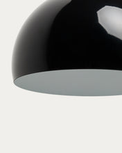 Load image into Gallery viewer, Madali floor lamp in steel with glossy black finish and black marble with adaptor UK - image 4