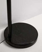 Load image into Gallery viewer, Madali floor lamp in steel with glossy black finish and black marble with adaptor UK - image 5