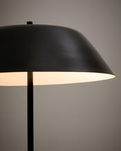 Load image into Gallery viewer, Sayra floor lamp made of black marble and metal in a black painted finish UK adapter
