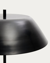 Load image into Gallery viewer, Sayra floor lamp made of black marble and metal in a black painted finish UK adapter - image 2