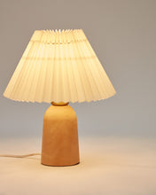 Load image into Gallery viewer, Benicarlo table lamp in wood with a natural, beige finish UK - image 3