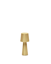 Load image into Gallery viewer, Arenys small metal table lamp in a gold painted finish - image 2
