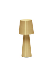 Load image into Gallery viewer, Arenys large metal table lamp in a gold painted finish - image 2