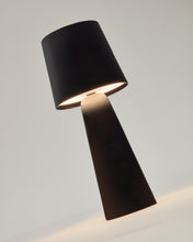 Load image into Gallery viewer, Arenys small outdoor metal table lamp in a black painted finish - image 5