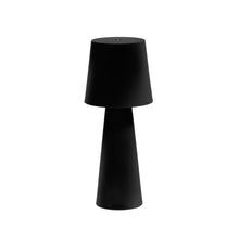 Load image into Gallery viewer, Arenys large outdoor metal table lamp in a black painted finish