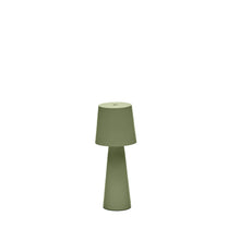 Load image into Gallery viewer, Arenys small outdoor metal table lamp in a green painted finish