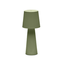 Load image into Gallery viewer, Arenys large outdoor metal table lamp in a green painted finish