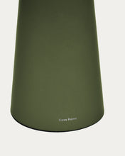 Load image into Gallery viewer, Arenys large outdoor metal table lamp in a green painted finish - image 6