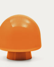 Load image into Gallery viewer, Reig orange glass table lamp UK adapter - image 4