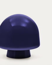 Load image into Gallery viewer, Reig blue glass table lamp UK adapter - image 4
