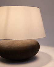 Load image into Gallery viewer, Nessi metal table lamp in a black terracotta effect finish UK adapter - image 3