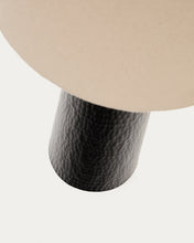 Load image into Gallery viewer, Senni table lamp with a metal base in a black painted finish UK adapter - image 2
