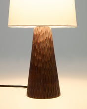 Load image into Gallery viewer, Amire table lamp made of wood in a dark finish UK adapter - image 2