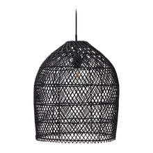 Load image into Gallery viewer, Domitila rattan ceiling lamp shade with black painted finish, Ø 44 cm