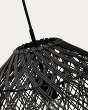 Load image into Gallery viewer, Domitila rattan ceiling lamp shade with black painted finish, Ø 44 cm - image 6
