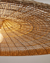 Load image into Gallery viewer, Cruilles natural fiber ceiling lamp shade in a natural finish, Ø 100 cm - image 4
