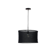 Load image into Gallery viewer, Mariela linen ceiling lamp shade in a black finish Ø 50 x 30 cm