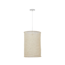 Load image into Gallery viewer, Mariela linen ceiling lamp shade in a beige finish Ø 40 x 60 cm