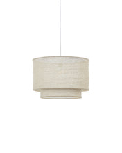 Load image into Gallery viewer, Mariela linen ceiling lamp shade in a beige finish Ø 40 x 34 cm - image 2