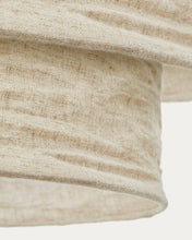 Load image into Gallery viewer, Mariela linen ceiling lamp shade in a beige finish Ø 60 x 40 cm - image 4