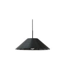 Load image into Gallery viewer, Saranella lampshade for outdoor ceiling lamp in black synthetic rattan Ø 50cm
