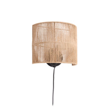 Load image into Gallery viewer, Canar wall light made of jute with a natural finish