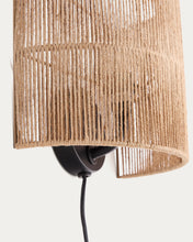 Load image into Gallery viewer, Canar wall light made of jute with a natural finish - image 4