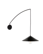 Load image into Gallery viewer, Kally wall lamp in a black painted finish UK adapter - image 2