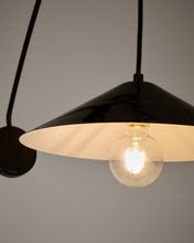 Load image into Gallery viewer, Kally wall lamp in a black painted finish UK adapter - image 5