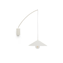 Load image into Gallery viewer, Kally wall lamp in a beige painted finish UK adapter