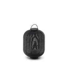 Load image into Gallery viewer, Saranella portable table lamp in black polyrattan