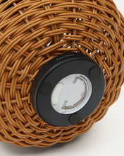Load image into Gallery viewer, Saranella portable table lamp in brown faux rattan - image 8