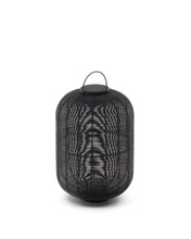 Load image into Gallery viewer, Saranella large portable table lamp in black polyrattan - image 2