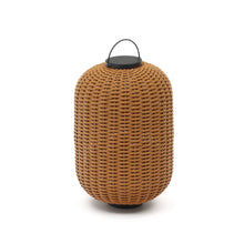 Load image into Gallery viewer, Saranella large portable table lamp in brown polyrattan