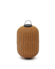 Load image into Gallery viewer, Saranella large portable table lamp in brown polyrattan - image 2