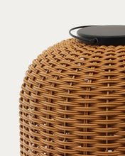 Load image into Gallery viewer, Saranella large portable table lamp in brown polyrattan - image 5
