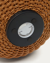 Load image into Gallery viewer, Saranella large portable table lamp in brown polyrattan - image 7