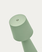 Load image into Gallery viewer, Arenys small outdoor metal table lamp in a turquoise painted finish - image 6