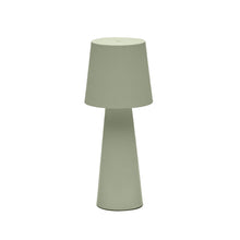 Load image into Gallery viewer, Arenys large outdoor metal table lamp in a turquoise painted finish