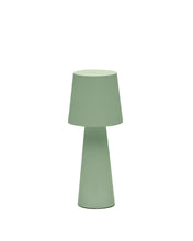 Load image into Gallery viewer, Arenys large outdoor metal table lamp in a turquoise painted finish - image 2