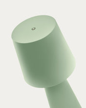 Load image into Gallery viewer, Arenys large outdoor metal table lamp in a turquoise painted finish - image 6