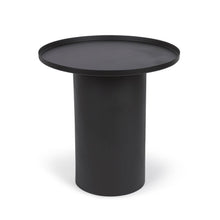 Load image into Gallery viewer, Fleksa round side table in black metal Ø 45 cm