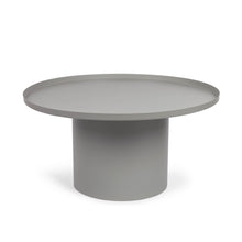 Load image into Gallery viewer, Fleksa round side table in grey metal Ø 72 cm