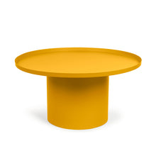 Load image into Gallery viewer, Fleksa round coffee table in mustard metal, Ø 72 cm