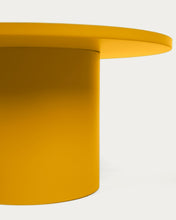 Load image into Gallery viewer, Fleksa round coffee table in mustard metal, Ø 72 cm - image 5