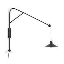 Load image into Gallery viewer, Eleazar wall light in metal with black painted finish