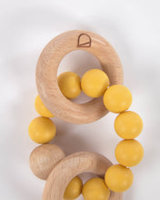 Load image into Gallery viewer, Epiphany dummy and teething ring set in mustard silicone and wood - image 5